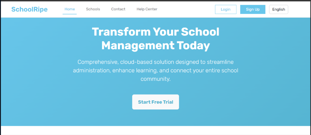 SchoolRipe Interface Preview